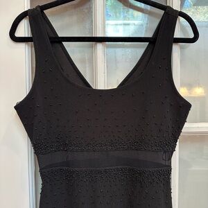 Vintage Adrianna Papell Evening Classic Timeless Beaded Mesh Formal Gown Size 6